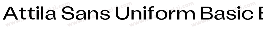 Attila Sans Uniform Basic Bold字体转换